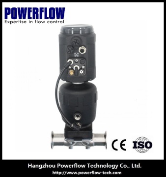 sanitary diaphragm control valve with intelligent valve positioner