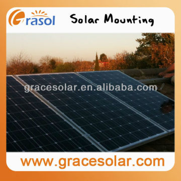 solar power structure for pitched roof ,solar mounting structure