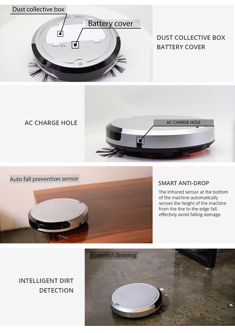 2020 Best selling promotion gift slim mini automatic robot vacuum cleaner