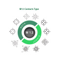 Shielded Metal 5Pin A Coded M12 Circular Connector