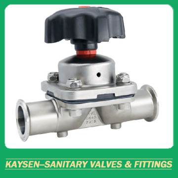 Hygienic clamp diaphragm valves manual operation