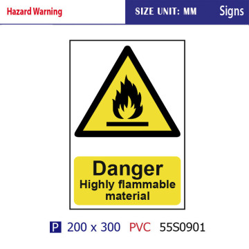 Factory direct safety sign board in industrial Chemical safety sign