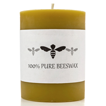 4inch Beeswax 100% Pure Raw Beeswax Pillar Candle