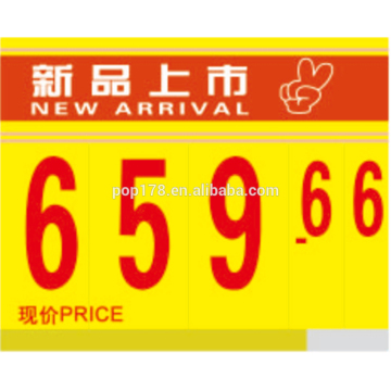 Wholesale Supermarket Plastic Price Hanging Board