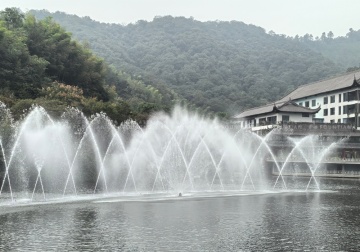 Outdoor Bridge Dancing Fountain