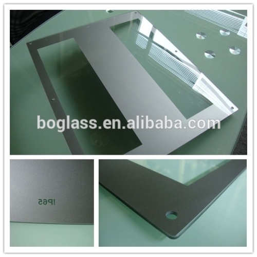 high quality tempered glass panel with silkscreen printing for lighting