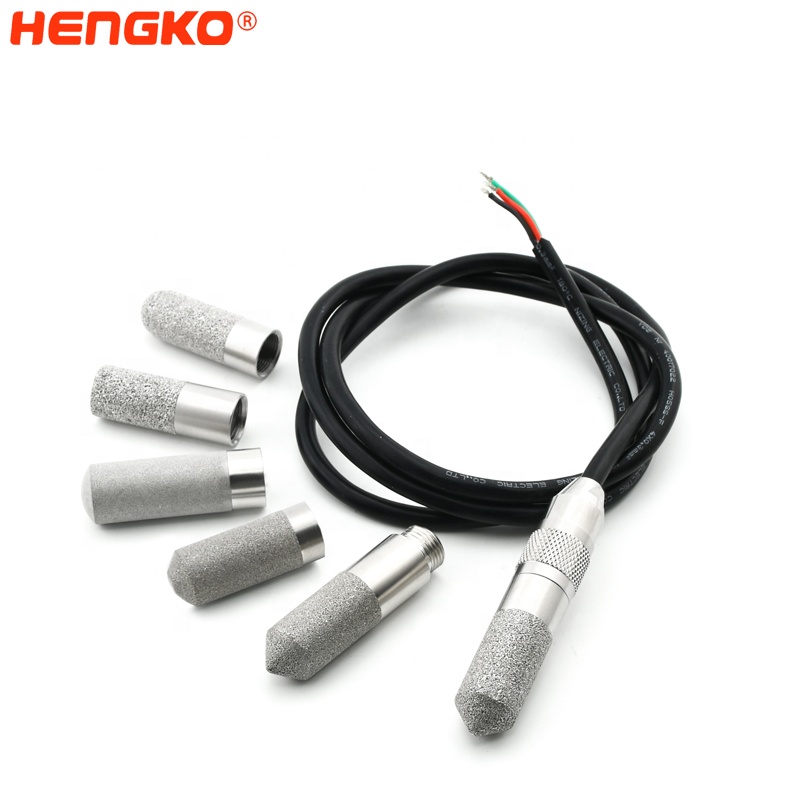 IP66 67 temperature humidity controller sintered porous stainless steel humidity sensor probe housing