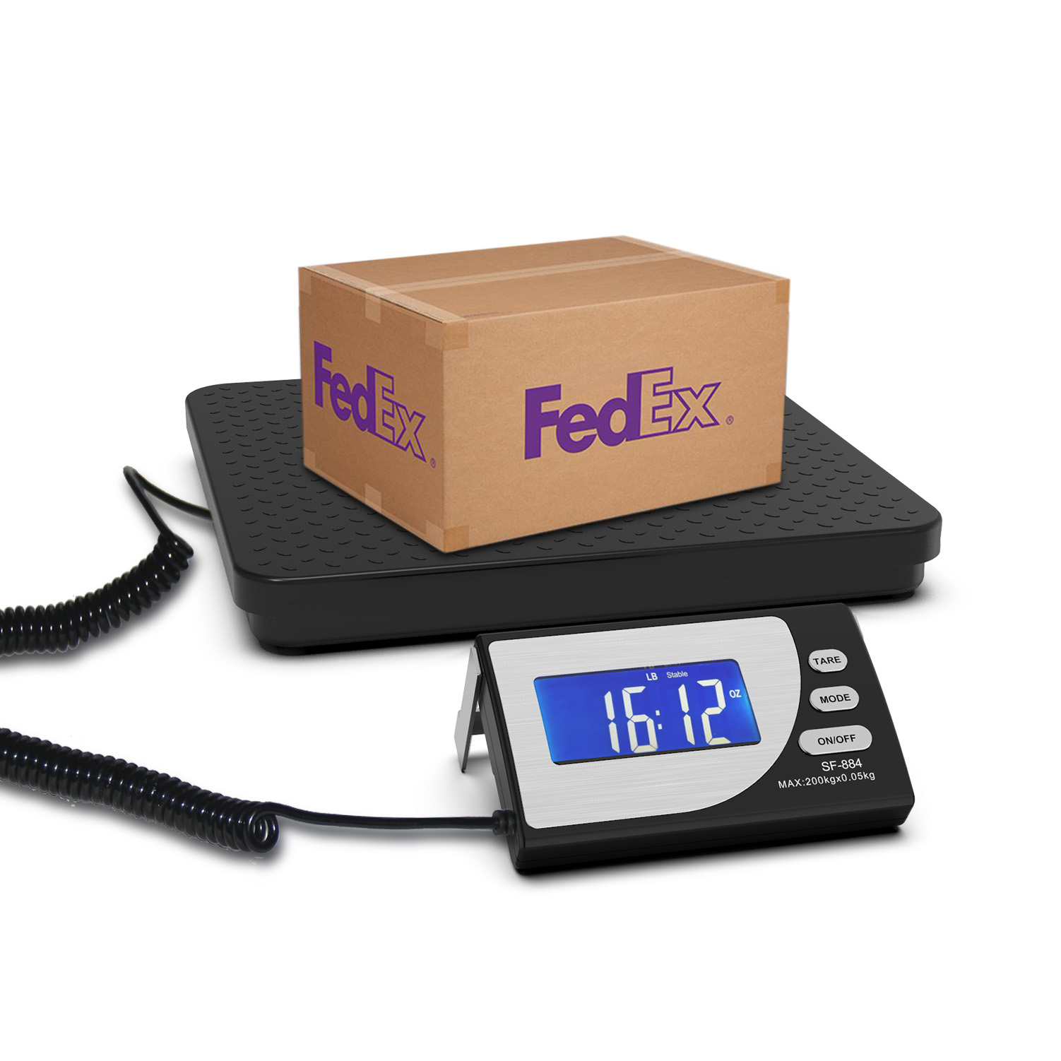 SF-884 200kg/50g LCD Display Digital Postal Scale