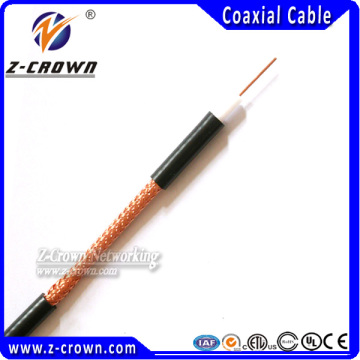 RG6 coaxial cable White PVC Sheath RG6 coaxial cable price semi finished coaxial cable