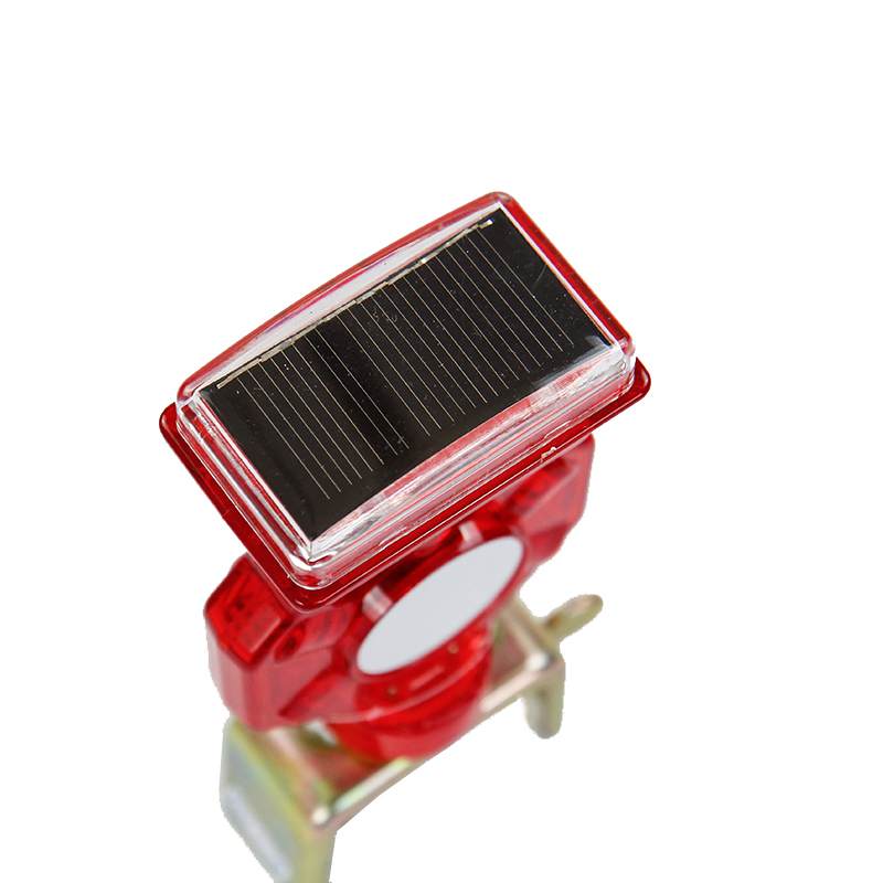 long visibility distance solar road hazard warning light