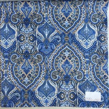 Indian Tapestry Blue/Brown Printed Lining