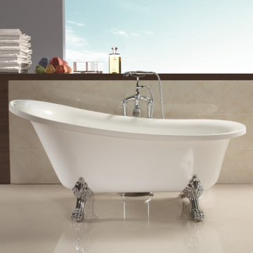 High Quality Classical Clawfoot Acrylic Freestanding Bathtub
