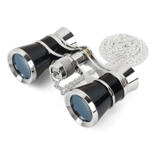 Hot Promotion: 3X25 Black Classical Model Opera Glasses with Chain - Shop Now!