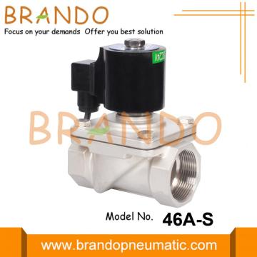 Válvula solenoide de acero inoxidable para fuente subacuática IP68 de 1 &#39;&#39;