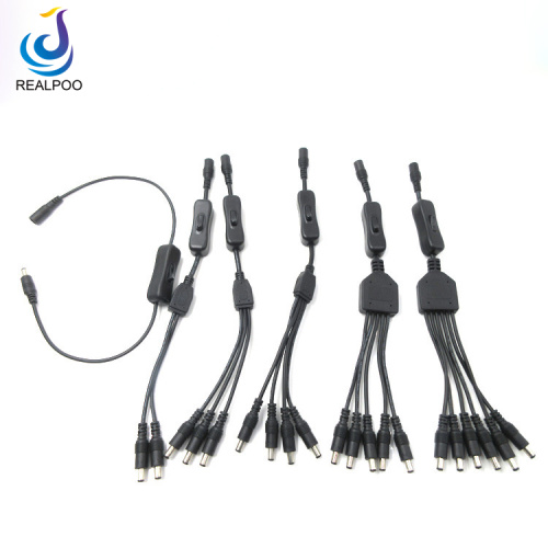 Kabel sakelar daya dengan steker 5.5mm on-off