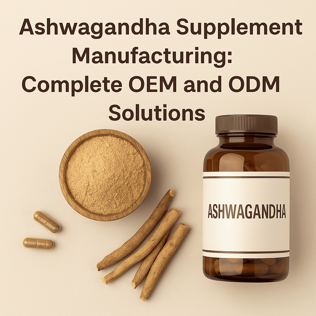 Производство добавок Ашваганды Ashwagandha supplement manufacturing