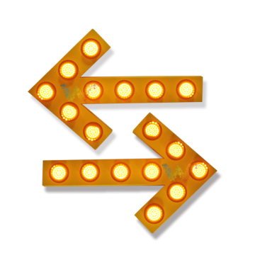 Malaysia led aluminum yellow flashing arrow sign