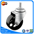 Thread Stem 3inch Steel Putar Caster Wheel