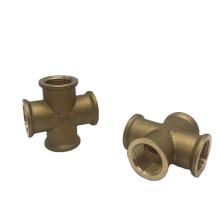 High-Quality 1/2\" Four-Way Brass Thread Fitting