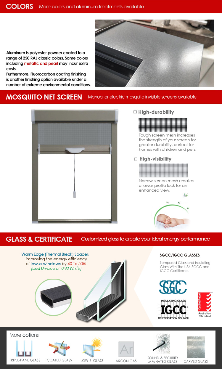 15 Days lead time NFRC double glazed pine wood removable screen frame outward opening windows