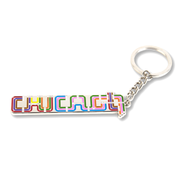 Metal Craft Customized Title Souvenir Keychain
