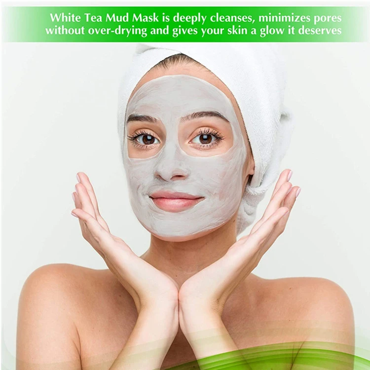 Effective Antioxidant Facial Blackheads Remover Treatment White Tea Mud Mask