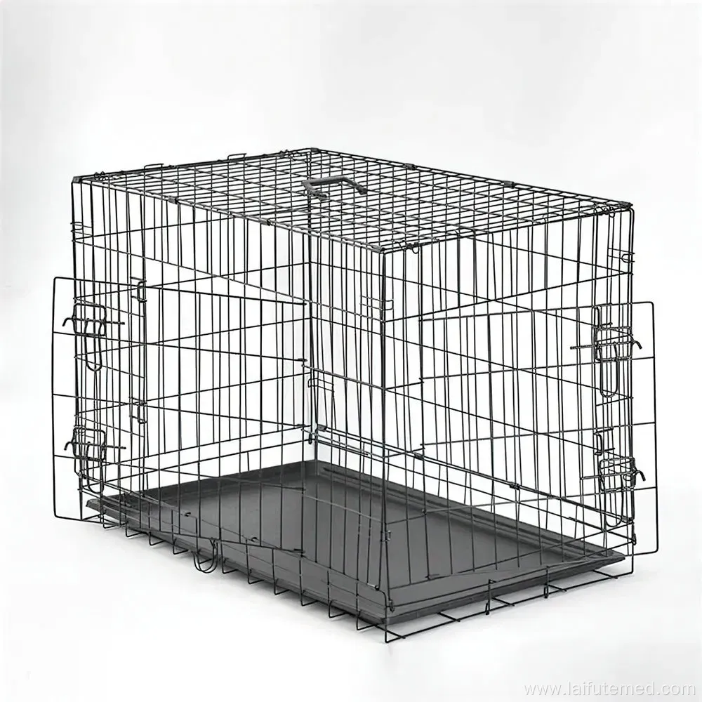 Collapsible Wire Dog Crate – 18"/24"/30"/36"/42"/48" Sizes