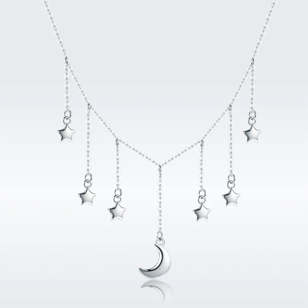 Fashion Silver Jewelry Starry Sky 925 Sterling Silver Necklace