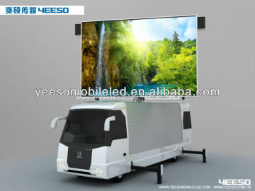Big Version Of Advertising Truch YES-TB16 Outdoor Mobile LED Display Advertising Vehicle With Excelent Lifting System.