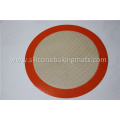 Tapis de cuisson rond antiadhésif en silicone de 8 po