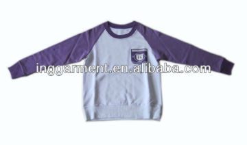 Customized 100% Cotton Children's Pullover Sweatshirts