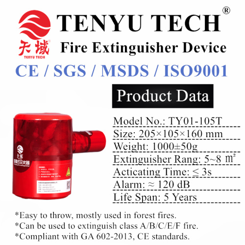 Throwing Fire Extinguisher Device