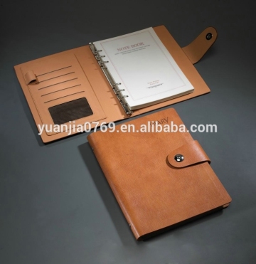 spiral bound leather notebook,leather loose leaf notebook,a4 leather cover notebook