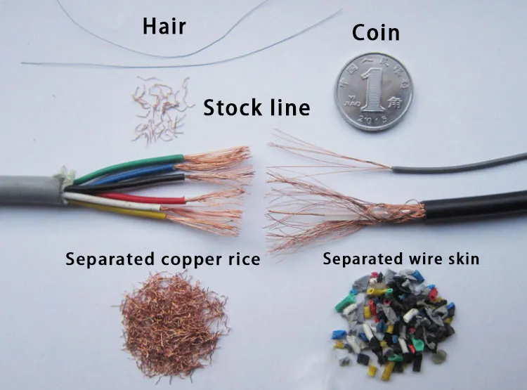 Automatic Scrap Cable Wire Stripping Machine Copper Wire Stripper Copper Rice Machine