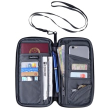 High Quality Polyester RFID Passport Holder for Fashion Design Travel Card Holder