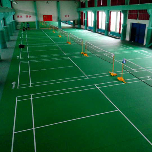 Enlio vinyl badminton court sports floor with BWF