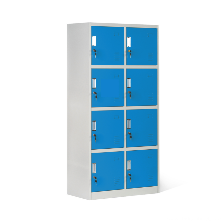 A Blue Steel Storage Locker For School Student And Employee To Store Their Belongings