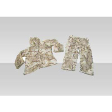 Three-color desert split camouflage suit