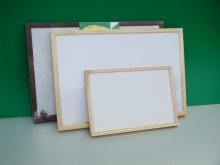 magnetic white board, wooden frame white board