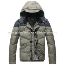 Men's down jacket with polyester lining