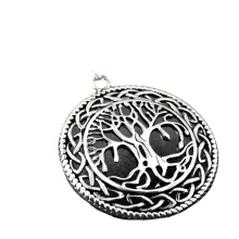 2022 Men's Stainless Steel Family Tree Pendant Necklace - Wholesale