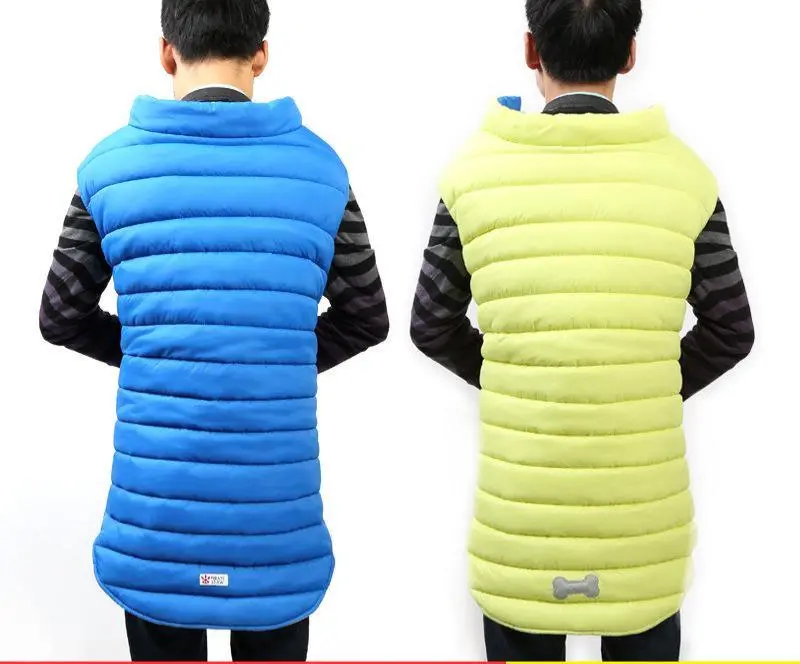 Pet Clothes Autumn and Winter Big Dog Clothes Reflective Bone Double-Sided Cotton Coat