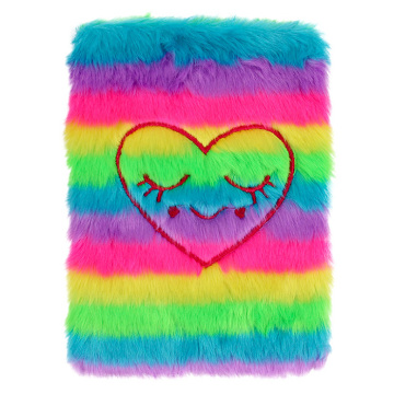 Licheng BXN566 Fur Notebook - Special Non Spiral Colorful Diary