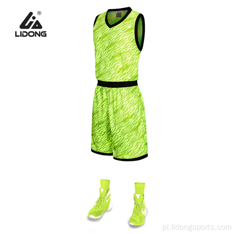 Uniformes de basquete camuflando camisa de basquete