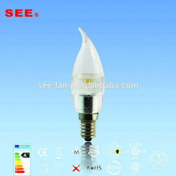 new design e10 candle light bulb 3w 260lm led