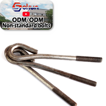 Sturdy L-Type Foundation Bolts, Steel Bolts, and Nuts: A Comprehensive Bolt Set for Foundation Work