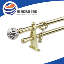 Fancy Window Curtain Rod With Glass Curtain Finial