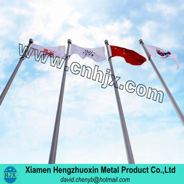 20FT steel flagpoles with flags for business and hotel decoration