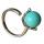 Натуральные каменные кольца для женщин Gemstone 10 мм круглый шарик регулируемый кольцо кристаллическое очарование обручальное кольцо серебряное сплав кольцо