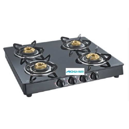 Crystal 4 Burner SS Base Glass Cooktop